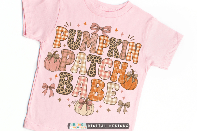 Girl Halloween PNG | Pumpkin Patch Babe Kids Fall PNG