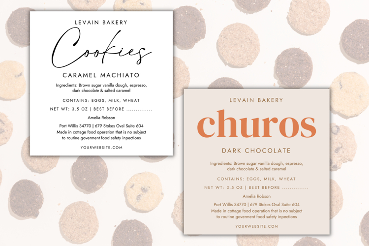Home Baked Goods Label Template