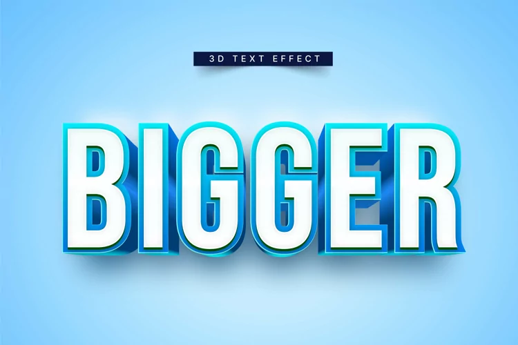 Editable Text Effect for Illustrator. Vector Graphic styles