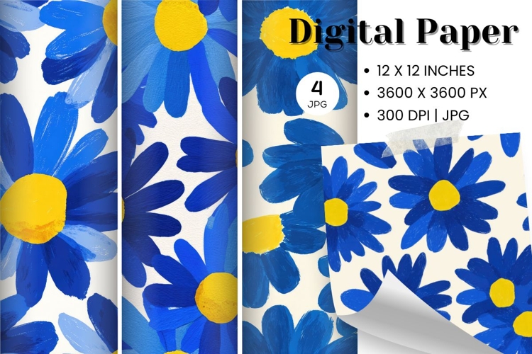 Flower Pattern Background Wallpaper Digital Paper_13