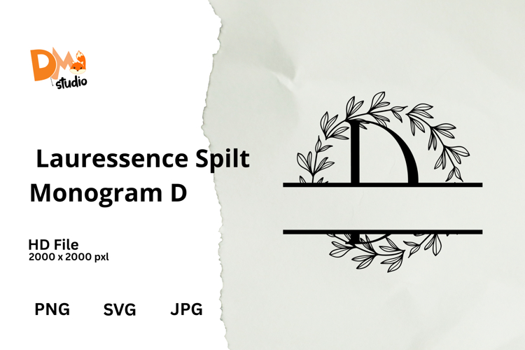 Floral Monogram Letter Svg Image 23