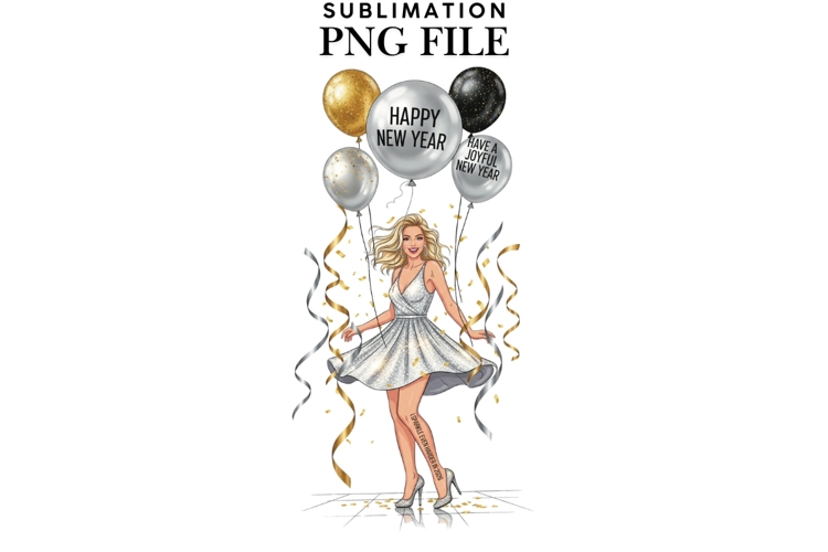 Celebration motivational woman png design for T-shirts