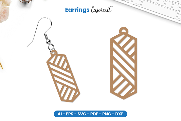 Earrings Lasercut SVG