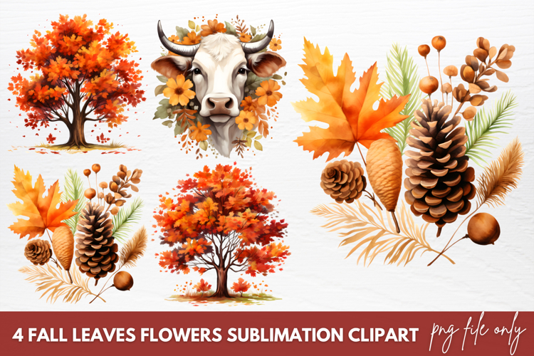 Watercolor Leaves Clipart Image 24