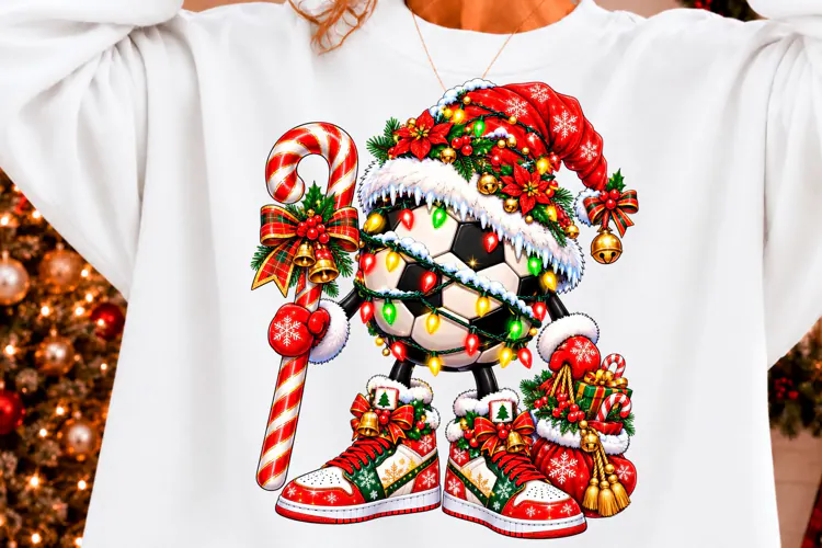Spooky Christmas Skeleton PNG, Santa Hat,