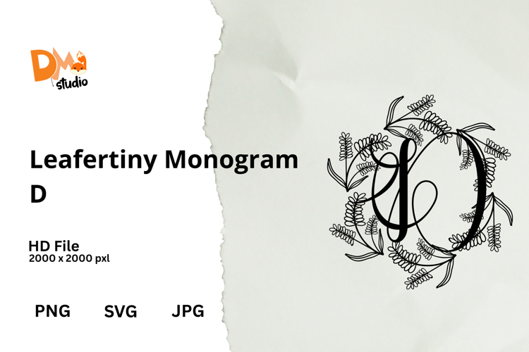 Floral Monogram Letter Svg Image 11