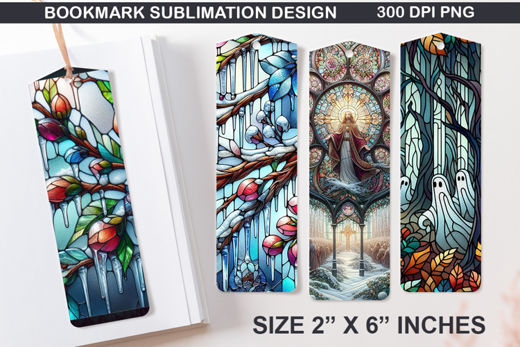 Winter Bookmarks Sublimation - 4 Bookmark Design