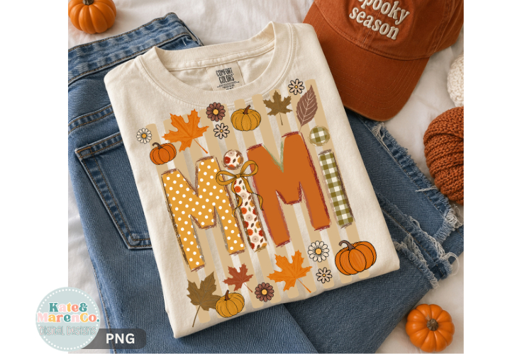 Fall Mimi PNG | Thankful Mimi PNG | Mimi Pumpkin PNG