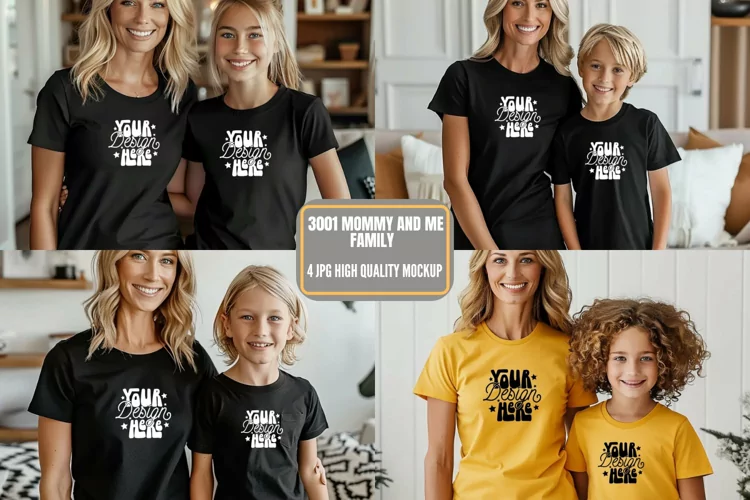 3001 Mommy and Me Family Mockup, Mommy And Me