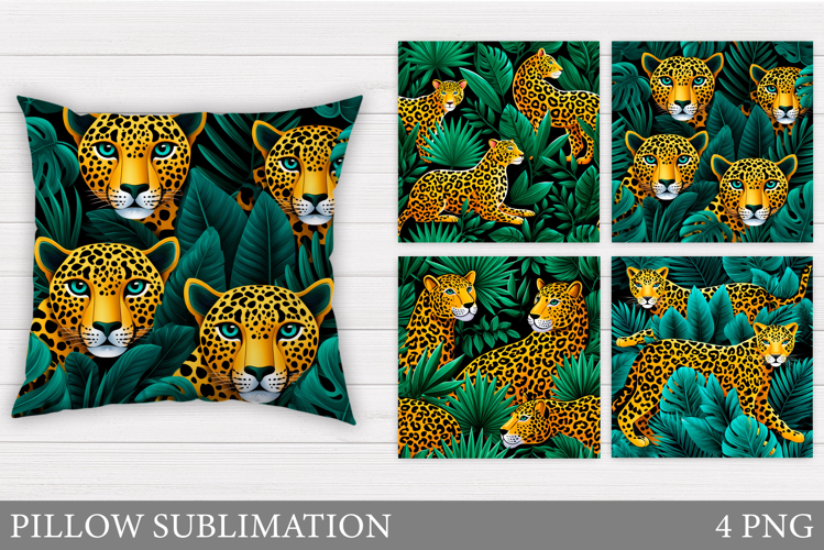 Leopard Pillow Design. Leopard Sublimation example image 1