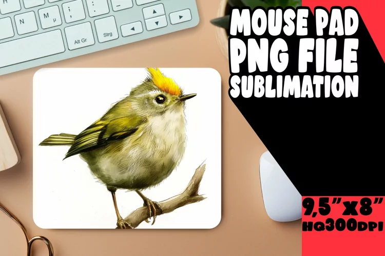 Watercolor Bird Mouse Pad Spring Edition