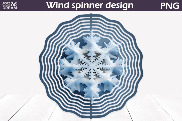 Snowflake Wind Spinner | Christmas Wind Spinner example image 1