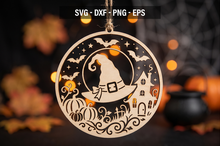 Halloween Ghost SVG | Haunted House Laser Cut File