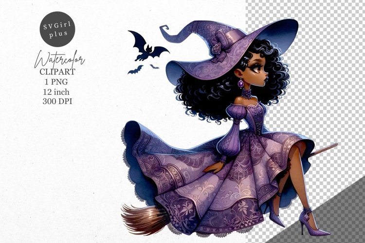 Halloween clipart, Witch clipart, Autumn clipart example image 1