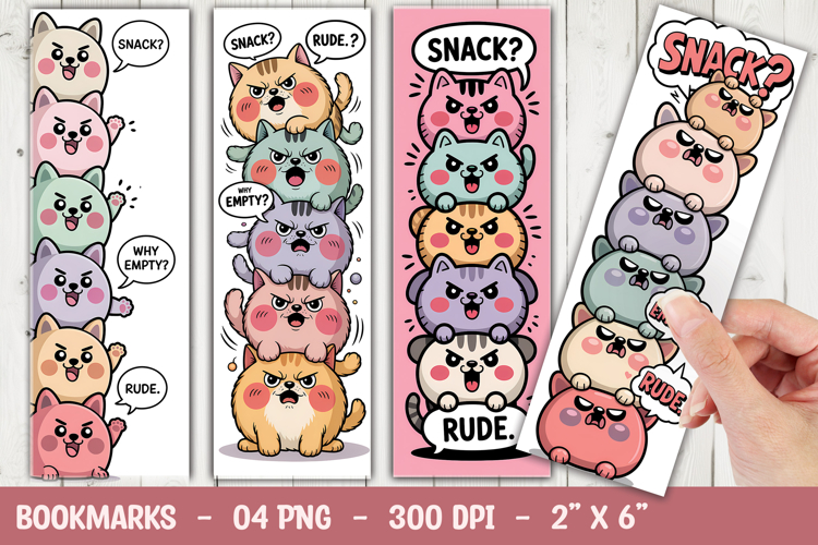 Snack Time Animals Bookmark Sublimation