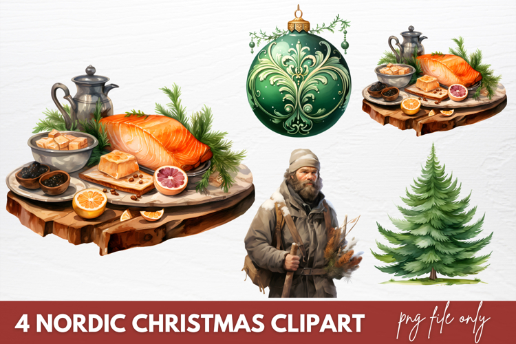 Christmas Watercolor Clipart Image 18