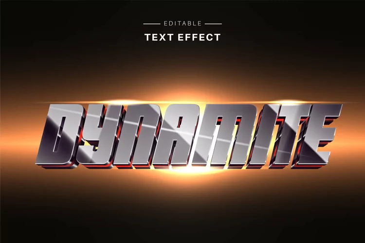 Editable Text Effect for Illustrator. Vector Graphic styles