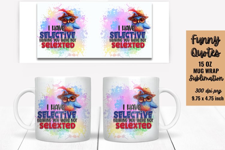 Funny Mug Wrap Sublimation, Mug Wrap PNG example image 1