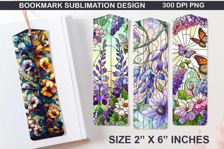Spring Bookmarks Sublimation - 4 Bookmark Design