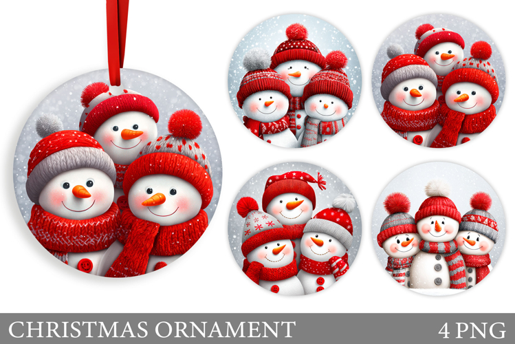 Snowman Christmas Ornament. Snowman Ornament Design