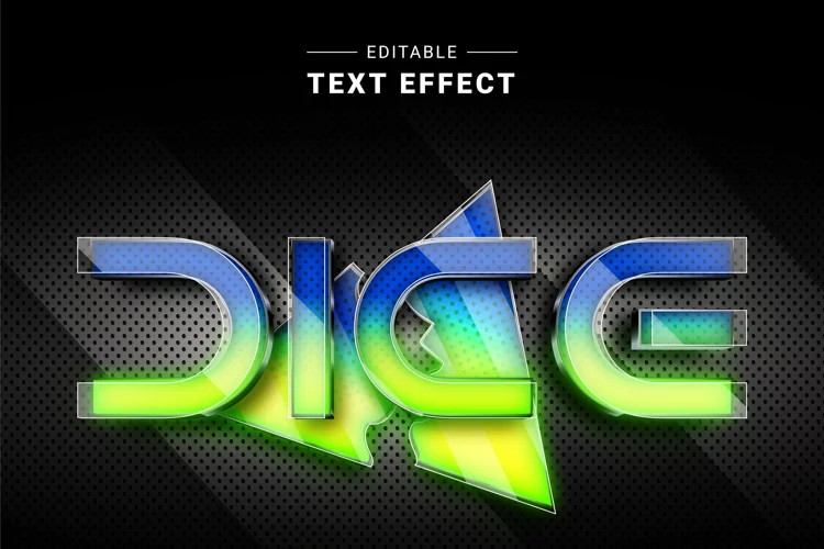 Editable Text Effect for Illustrator. Vector Graphic styles