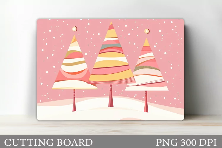 Christmas Tree Cutting Board Design. Kitchen Cutting Board