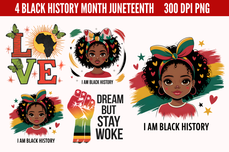 Black History Month Sublimation PNG