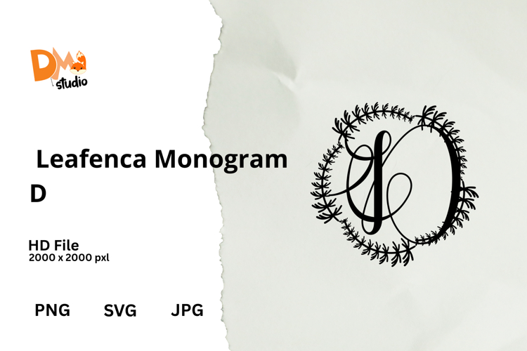 Floral Monogram Letter Svg Image 2