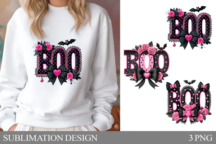 Boo T-Shirt Design. Boo Sublimation