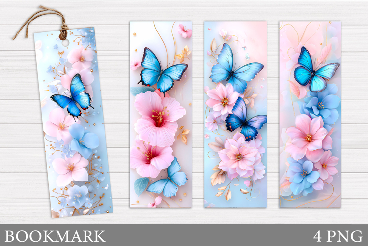 Butterflies Bookmark Design. Butterfly Bookmark Sublimation