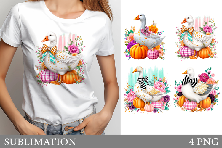 Fall Goose T-Shirt. Fall Goose Sublimation