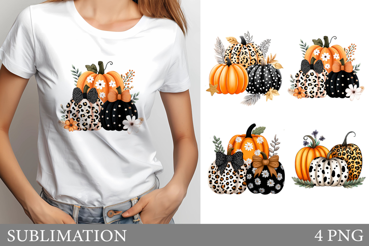 Fall Pumpkin T-Shirt Design. Fall Pumpkin Sublimation
