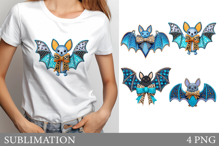 Bat T-Shirt Sublimation. Halloween T-Shirt Sublimation