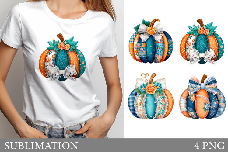 Fall Pumpkin T-Shirt Design. Fall Pumpkin Sublimation