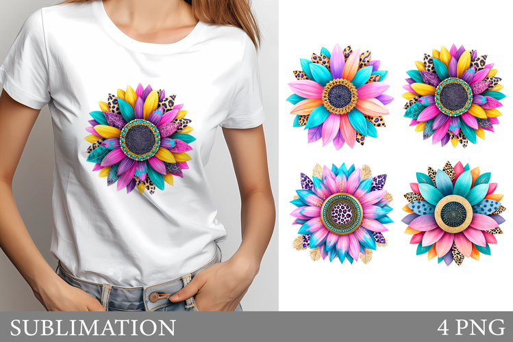 Flowers T-Shirt Design. Flowers Sublimation