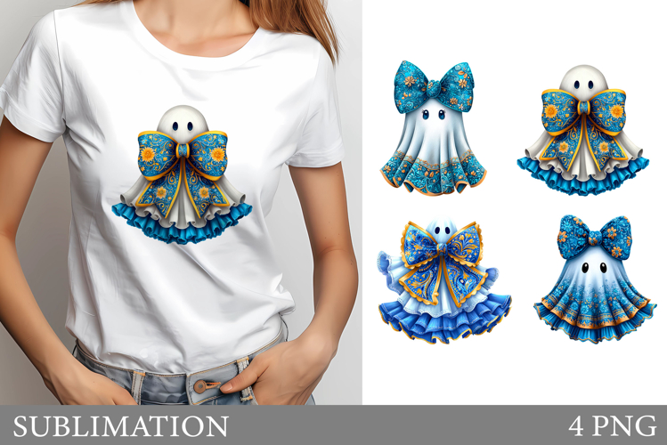 Cute Ghost Sublimation. Cute Ghost T-Shirt Design