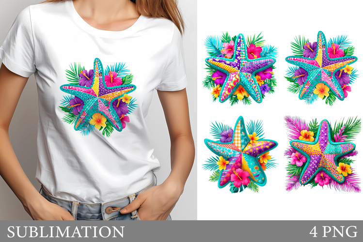Starfish T-Shirt Design. Starfish Sublimation