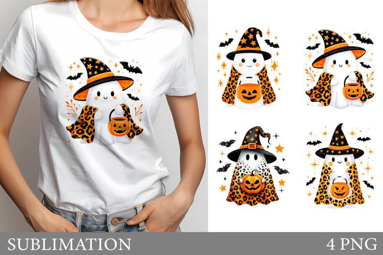 Cute Ghost Sublimation. Cute Ghost T-Shirt Design