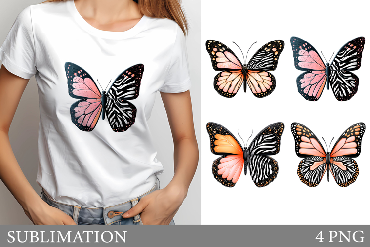 Butterfly Sublimation. Butterfly T-Shirt Design
