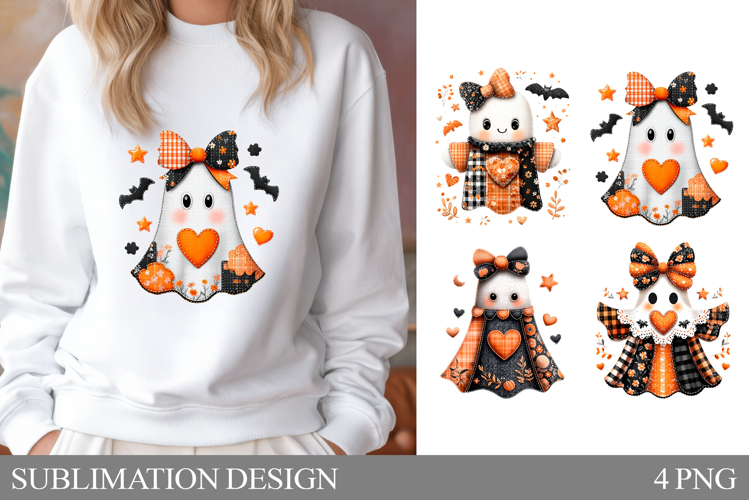 Cute Ghost Sublimation. Cute Ghost T-Shirt Design