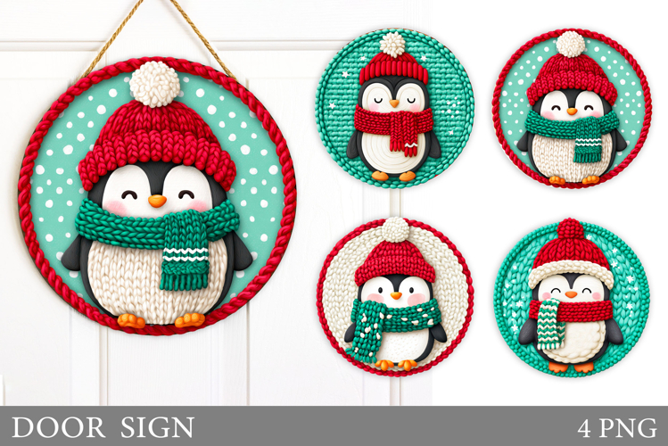 Christmas Penguin Clipart Image 8