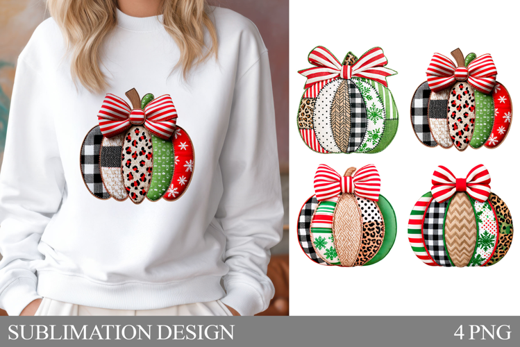Christmas Pumpkin T-Shirt. Christmas Pumpkin Sublimation