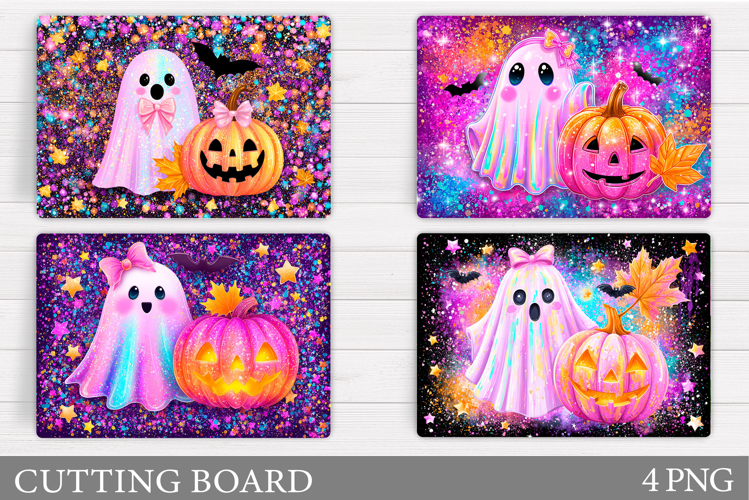 Ghost Cutting Board Sublimation. Halloween Cutting Board