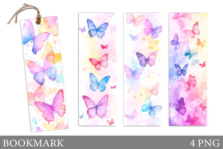 Butterflies Bookmark Design. Butterfly Bookmark Sublimation