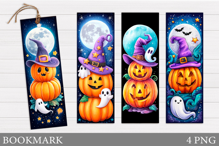 Halloween Pumpkin Bookmark. Halloween Bookmark Printable