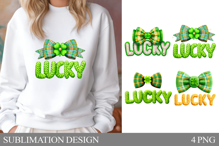 St Patrick Bow Sublimation. St Patrick Bow T-Shirt Design