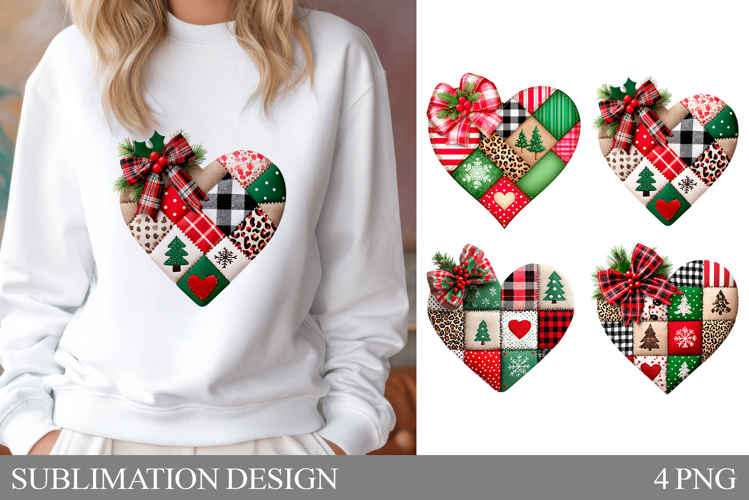 Christmas Heart T-Shirt. Christmas Heart Sublimation