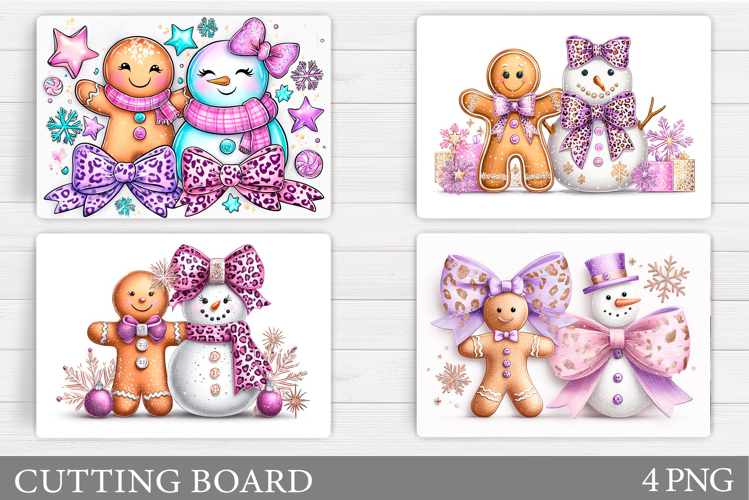 Snowman Cutting Board Design. Christmas Cutting Board