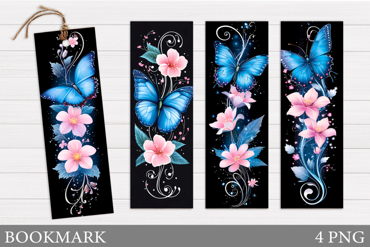 Butterflies Bookmark Design. Butterfly Bookmark Sublimation