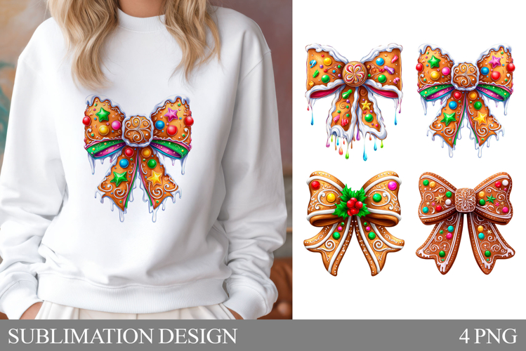 Christmas Bow Sublimation. Christmas Bow T-Shirt Design